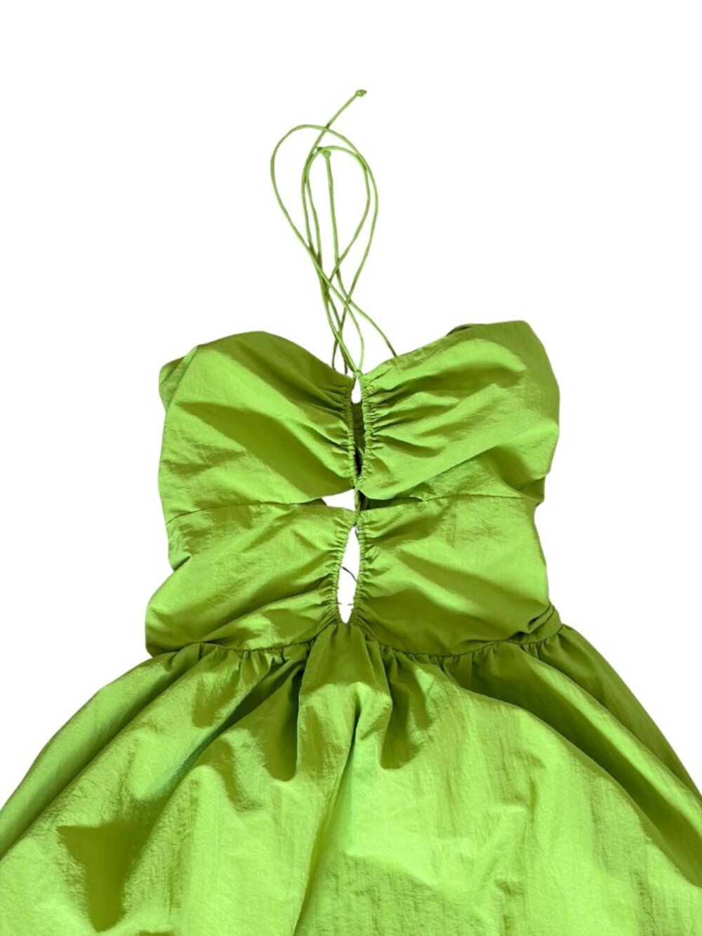 Rails Silvia Midi Dress Banana Leaf NWT Small Cutout Resort Vacation - Picture 7 of 11